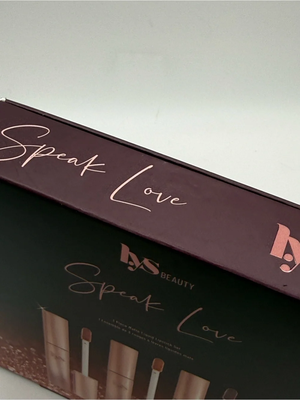 LYS Beauty Speak Love 3-Piece Hydrating Matte Liquid Lipstick Set NIB